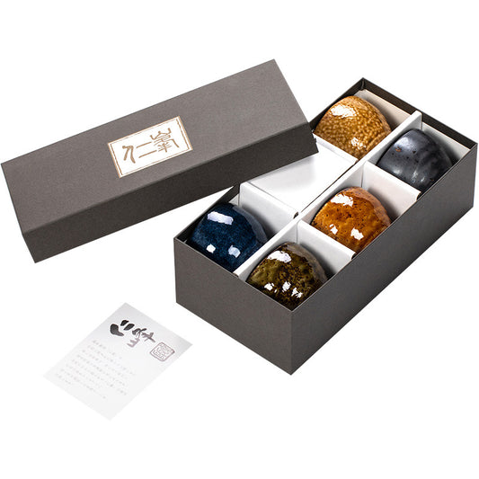 Taza de Té Cerámica Retro Estilo Japonés Otoño - Image 2