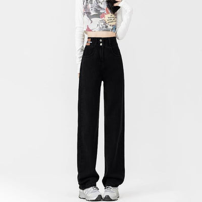 Jeans Anchos Forro Polar Térmico Efecto Adelgazante para Mujer - Image 6