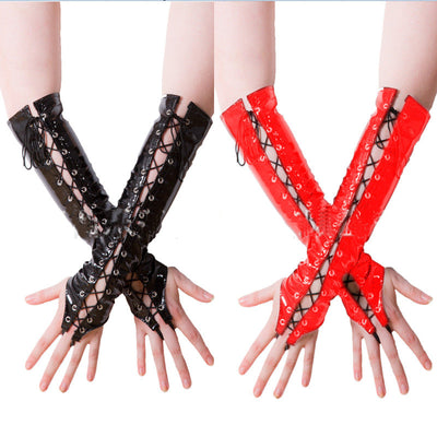 Guantes Largos de Cuero Sintético Sexy