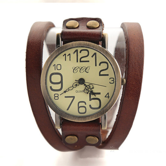 Reloj Retro Tres Círculos Unisex Casual