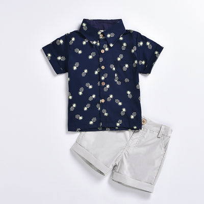 Conjunto Casual Piña - Playera y Shorts Estampado - Image 4