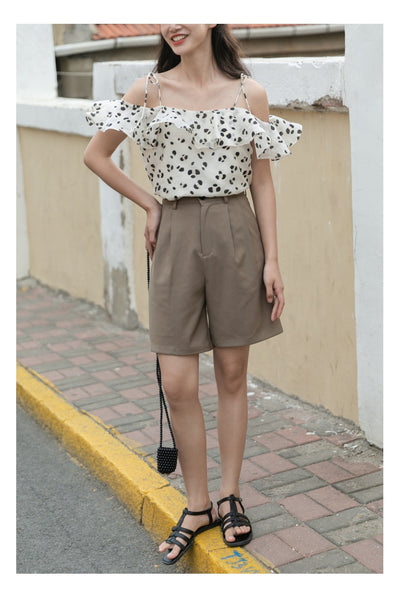 Blusa Corta de Verano con Tirantes en Gasa Ligera - Image 5