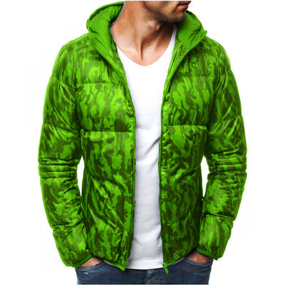 Chaqueta Camuflada con Capucha para Hombre - Algodón Manga Larga - Image 3