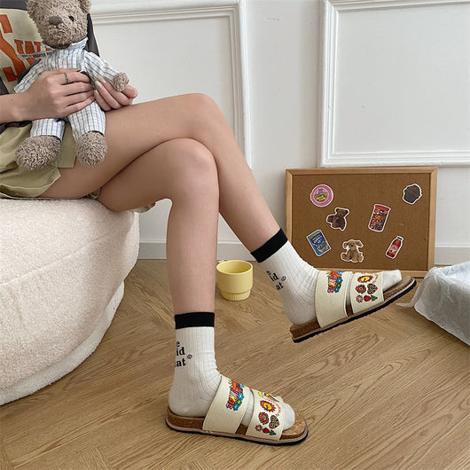 Sandalias de Verano con Suela de Corcho y Bordados Artesanales - Image 8