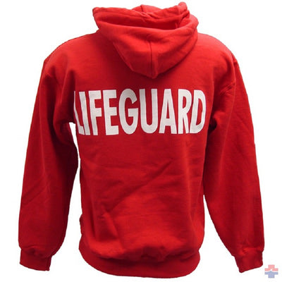 Sudadera Hoodie Salvavidas con Estampado Lateral Rojo - Image 5