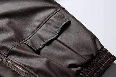 Chaqueta de Cuero para Motociclista - Estilo Clásico Masculino - Image 18