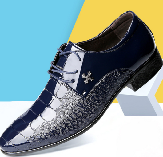 Zapatos de Vestir Elegantes con Cordones y Acabado Brillante - Image 7