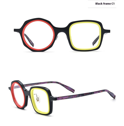 Lentes Ópticos Irregulares de Moda - Marco Tipo Placa - Image 13