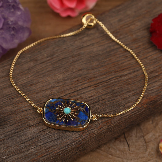 Colgante de Piedra con Girasol Pavé para Mujer - Image 28