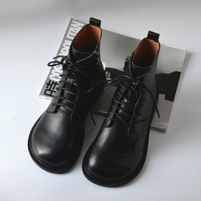 Botas Martin de Cuero con Ocho Ojales - Estilo Robusto y Duradero - Image 5