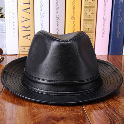 Sombrero de Ala Ancha en Cuero y Piel de Oveja - Image 13