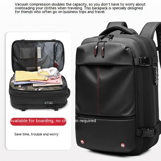 Mochila Ejecutiva Multifunción con Compartimento para Laptop y Compresión de Vacío - Image 2