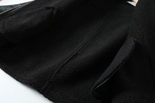 Chaqueta de Cuero Sintético Cordero Invierno - Image 6