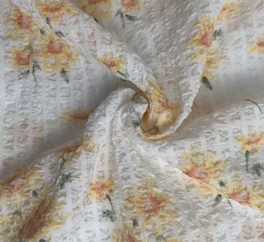 Tela Chifón Dorada Estampada para Hanfu - Image 6