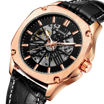 Reloj Mecánico Automático Resistente al Agua con Diseño Esqueletado - Image 17