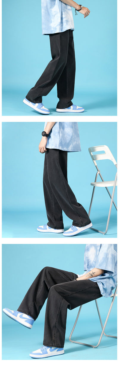 Pantalones Cargo Denim Holgados para Hombre con Cierre Hip Hop - Image 15