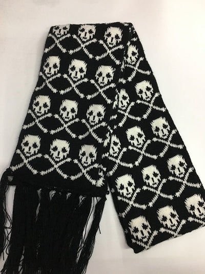 Bufanda Tejida Jacquard Gruesa Calavera - Abrigo Casual - Image 14
