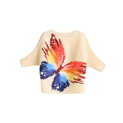Blusa Estival con Estampado de Mariposas - Camiseta Suelta y Cómoda - Image 8