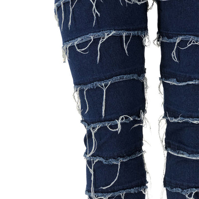 Jeans Skinny Stretch Desteñidos con Flecos para Mujer - Image 20