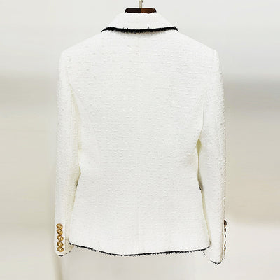 Saco Ejecutivo de Lana con Flecos - Corte Slim Doble Botonadura - Image 2