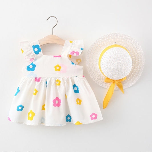 Vestido Infantil Niña Verano Sin Mangas Estampado - Image 2
