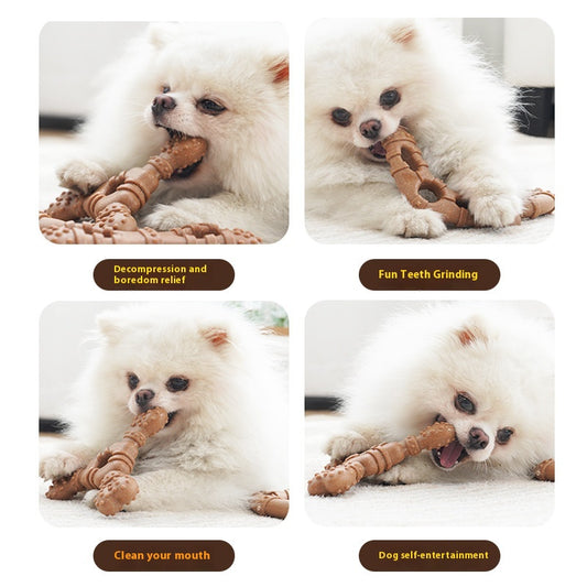 Juguete Masticable para Perros - Hueso Limpiador de Dientes Resistente - Image 2