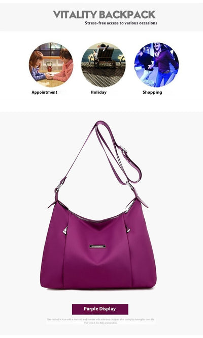 Bolso Bandolera Oxford para Mujer - Elegancia Minimalista y Funcional - Image 21