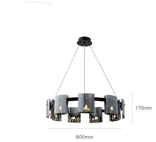 Lámpara Colgante de Vidrio Moderno para Sala, Dormitorio y Estudio - Image 5