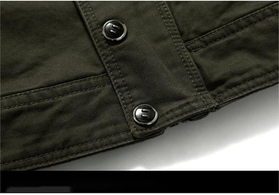 Chaqueta Cargo Militar Hombre Talla Grande Casual - Image 13