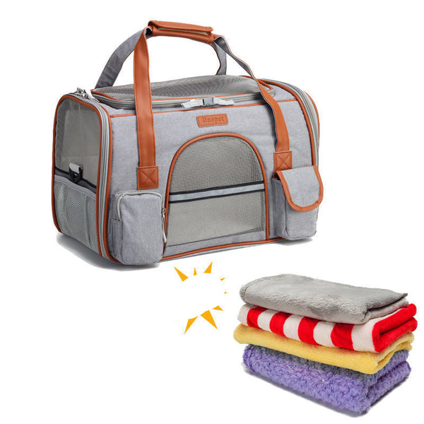 Mochila Transportadora Plegable para Mascotas - Grande, Portátil y Versátil