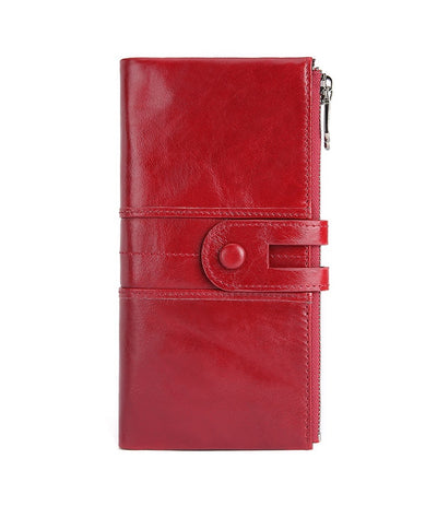 Cartera Larga de Cuero para Mujer Estilo Retro con Protección RFID - Image 32