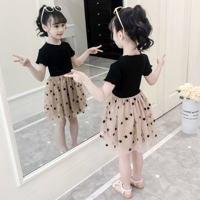 Vestido Princesa Niña Estilo Occidental Tul Esponjoso Tendencia Viral - Image 2
