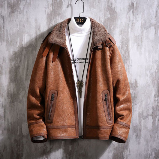 Abrigo de Piel de Cordero para Hombre - Estilo Premium - Image 10