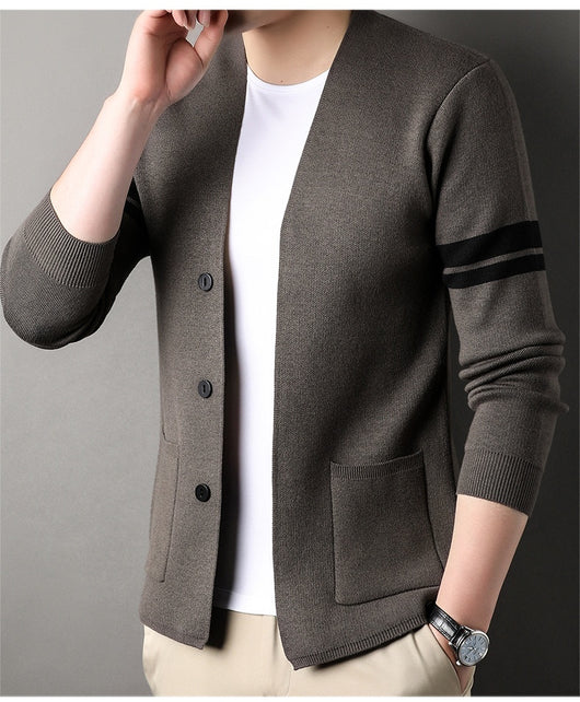 Suéter Versátil de Punto Liso para Hombre - Oficina y Casual - Image 10