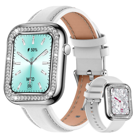 Reloj Inteligente Cuadrado para Mujer con Diamantes y Resistencia al Agua - Image 10
