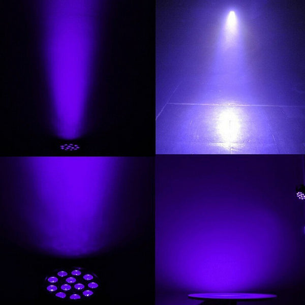 Kit de 12 Luces Par LED UV para Efecto de Teñido y Fondos