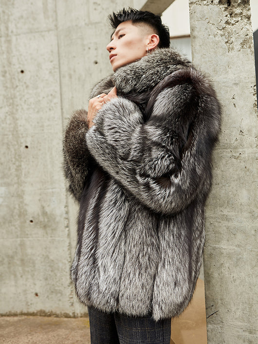 Abrigo de Invierno para Hombre con Detalles de Piel - Estilo Personalidad - Image 5