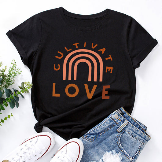 Camiseta Básica Cuello Redondo Manga Corta para Mujer - Image 33