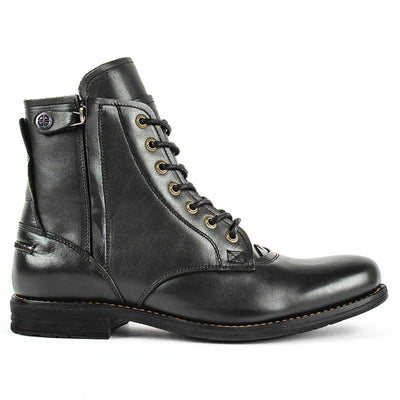 Botas Vaqueras Retro Hombre con Cordones Martin Punta Redonda Tacón Bajo - Image 6