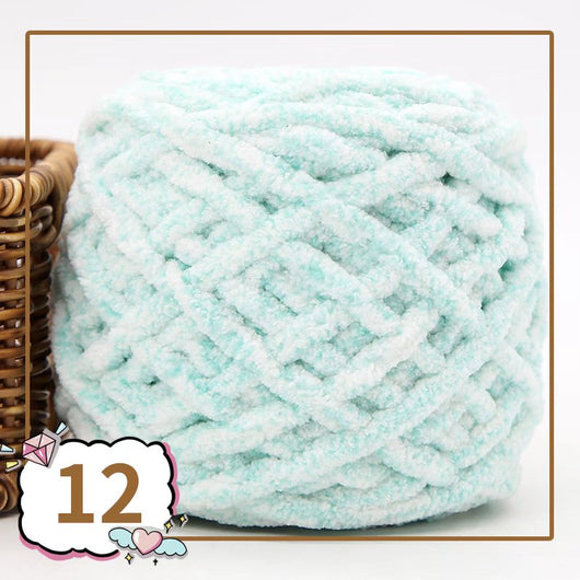 Lana para Tejer Colorida Ice Line - Hilo Grueso Suave para Bufandas Artesanales DIY - Image 10