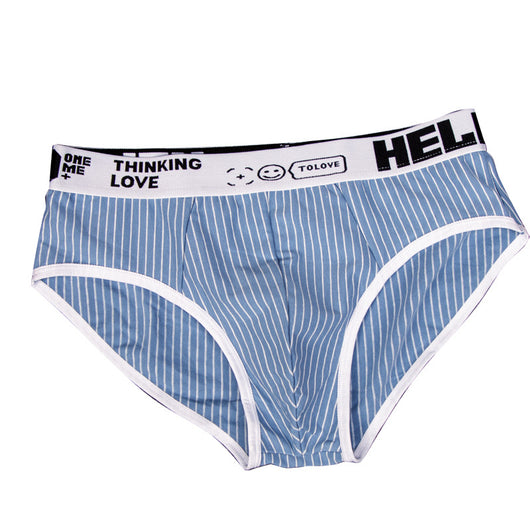 Calzoncillos Tipo Slip Rayas Algodón Hombre Cintura Baja Transpirables - Image 4