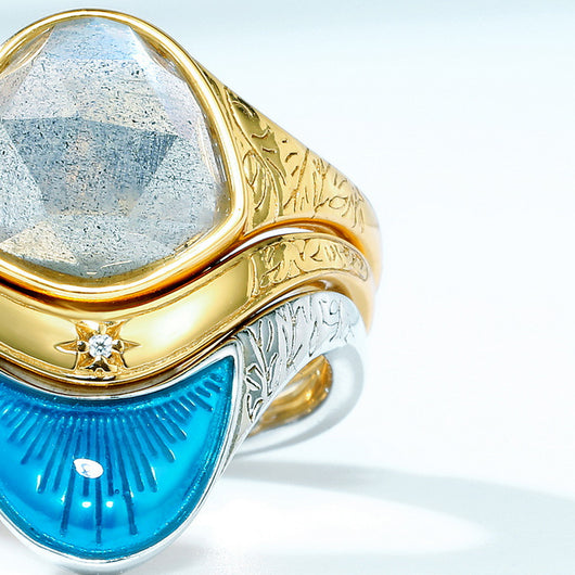 Anillo Retro de Formas Irregulares Exageradas - Image 3