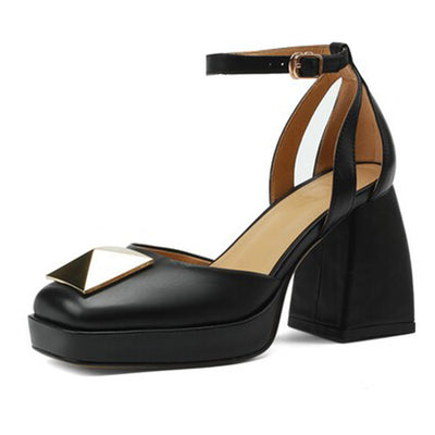 Sandalias Romanas Retro de Tacón Alto con Tiras Ajustables - Image 13