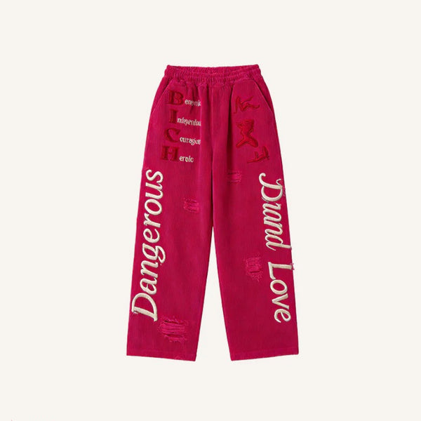 Pantalones Rectos Estampados para Hombre - Casual y Moderno