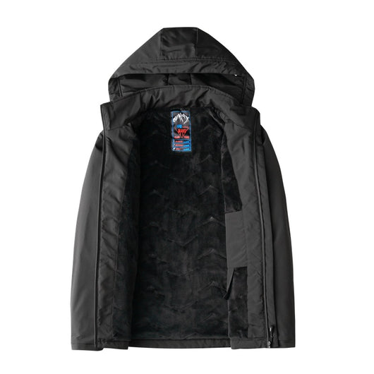 Chaqueta Acolchada con Cuello Alto y Capucha - Algodón Premium Athleisure - Image 9