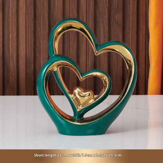 Adorno Decorativo de Corazón para Parejas - Ornamento de Lujo para Bodas y Hogar - Image 6