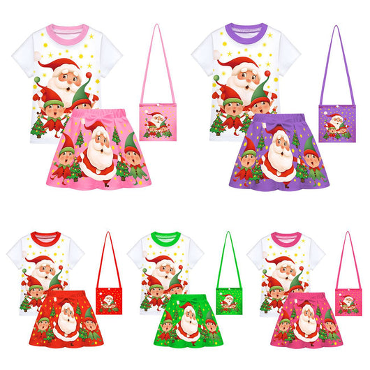 Falda de Disfraz Navideño Infantil para Presentaciones