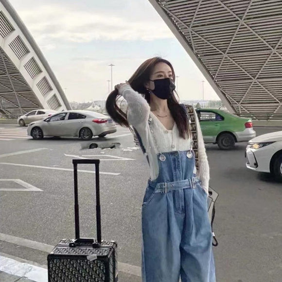 Pantalones Rectos con Cadena Decorativa para Mujer