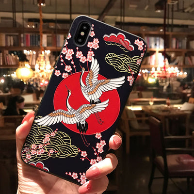 Funda Negra Mate con Diseño Chino Grabado - Image 11