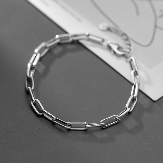 Pulsera de Plata S925 Estilo Minimalista Japonés y Coreano para Mujer - Image 2